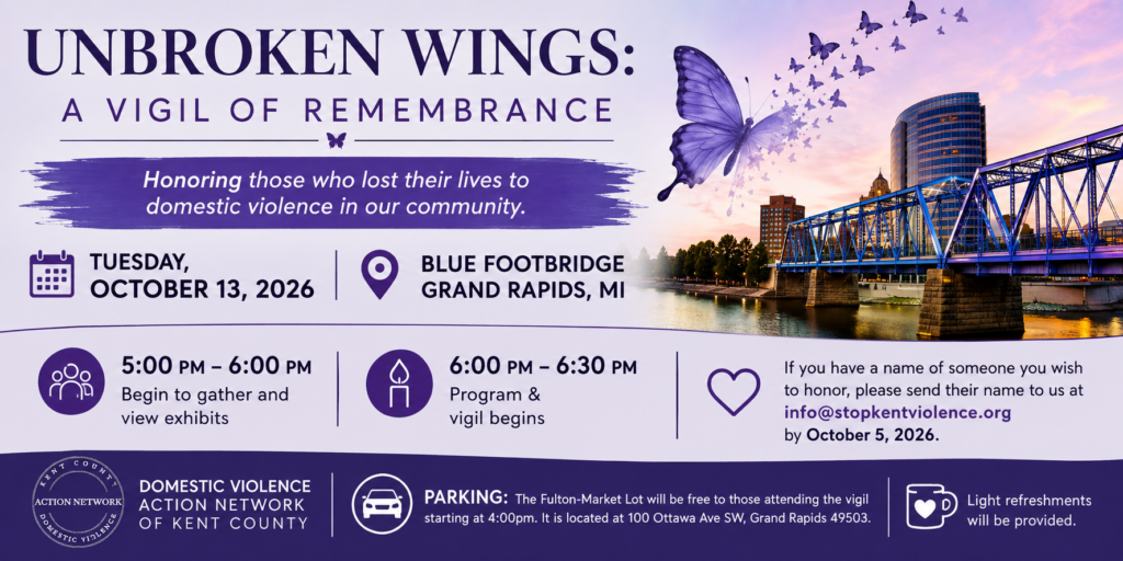 flyer for unbroken wings: a vigil of remembrance